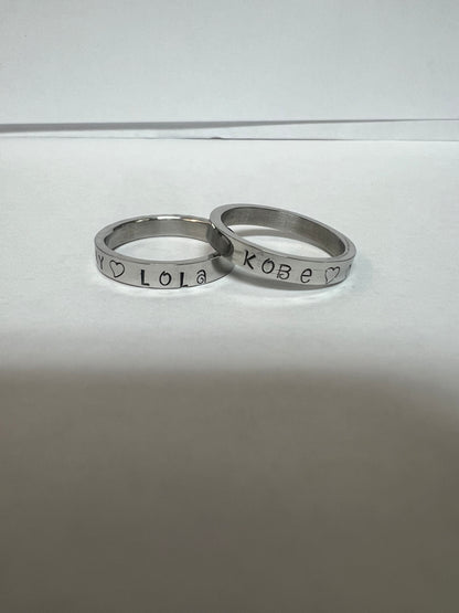 Old Fashion Ring Engraving