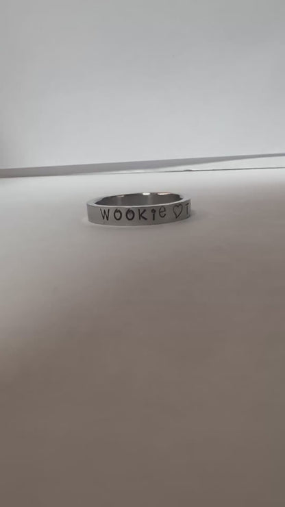 Old Fashion Ring Engraving